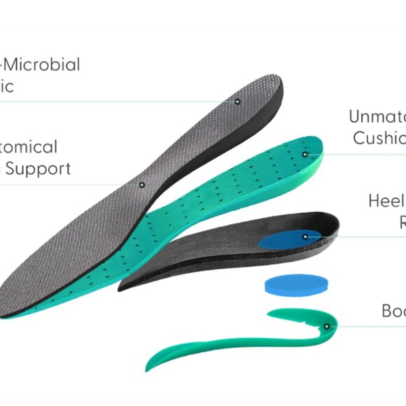 Orthofeet Men'sTilos Hands Free Running Shoes 20018 - Black - Picture 5 of 7